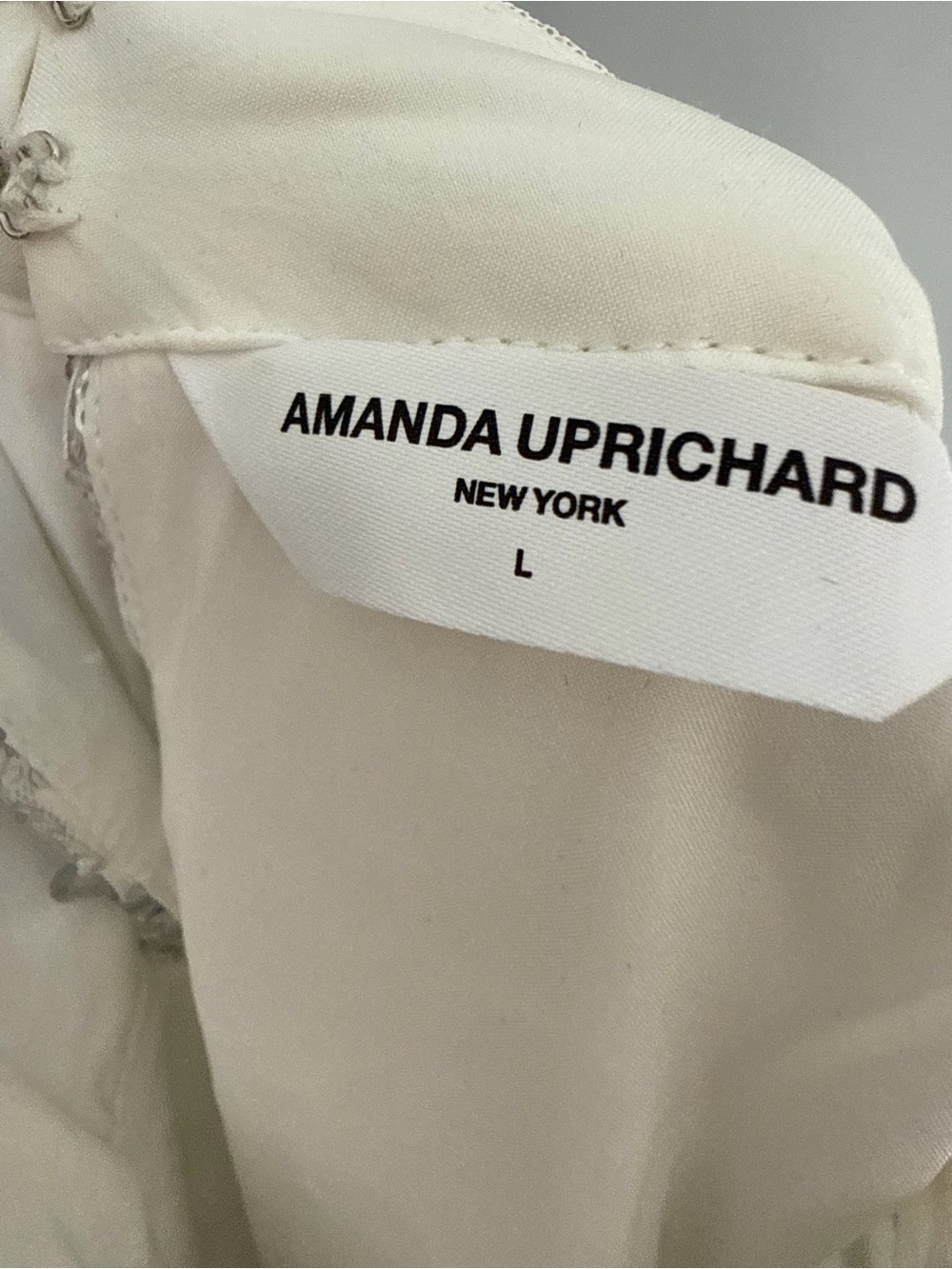 Amanda Uprichard Silver Sequin High-Neck Mini Dress - Picture 7 of 7